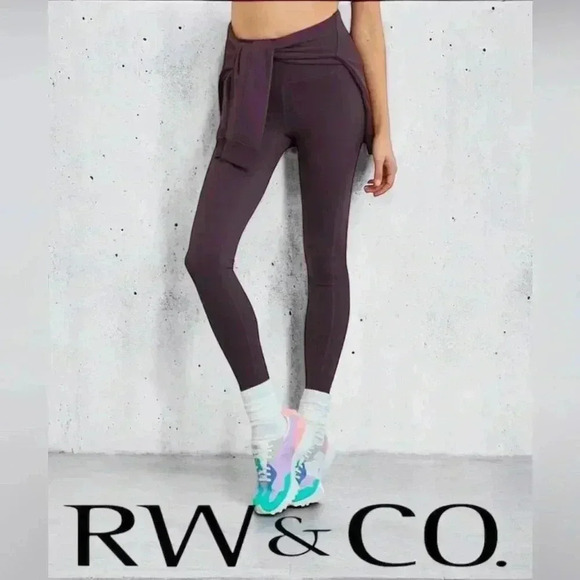RW&CO. Active360 High-Rise Legging With Back Pocket, Small, Deep Purple 🏃‍♀️‍➡️ - Picture 1 of 8